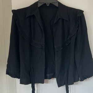 Vintage handmade jacket or shirt. Sheer. Beautiful stitching